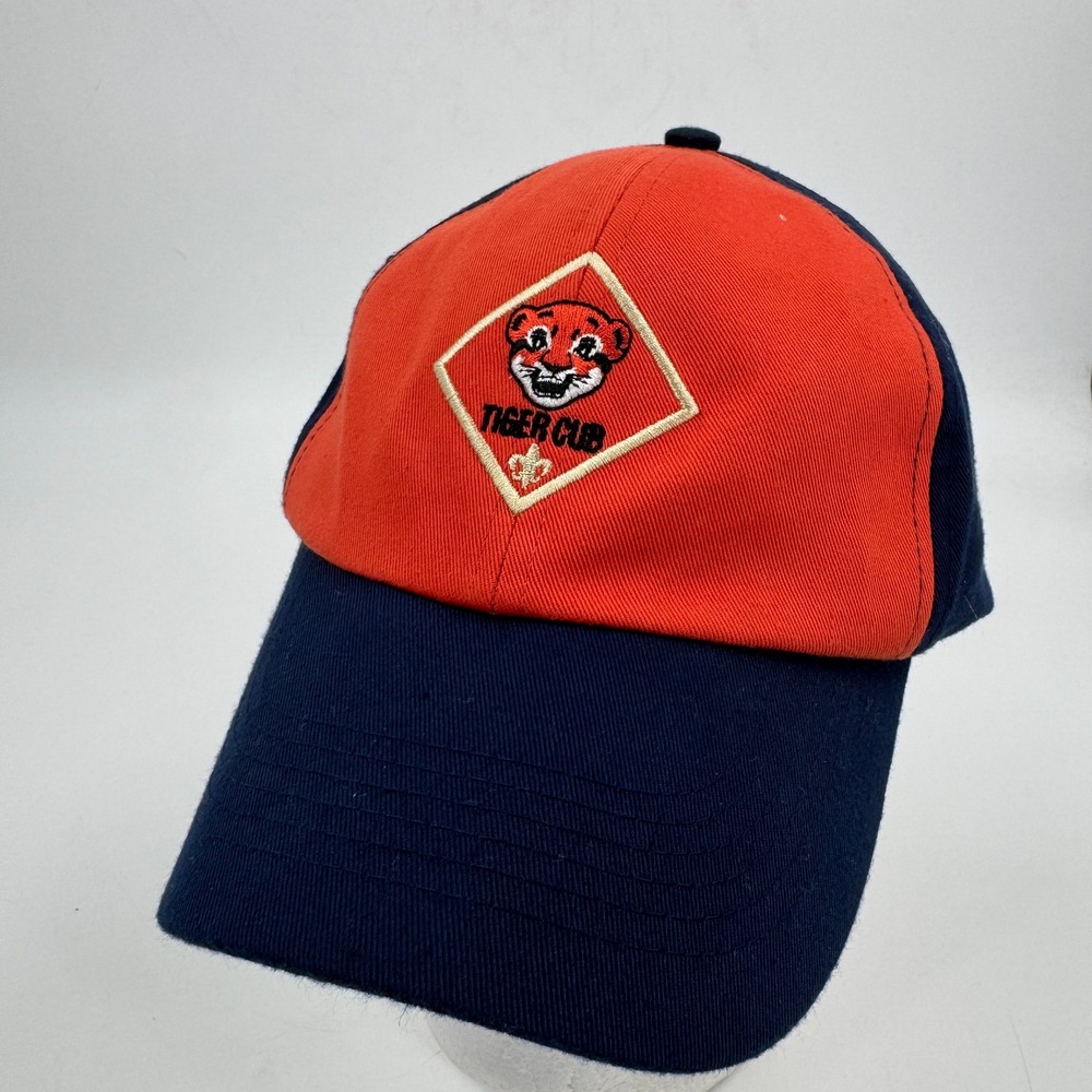 Boy Scouts of America Tiger Cub Cap Youth M/L Navy Orange Twill Adjustable Hat